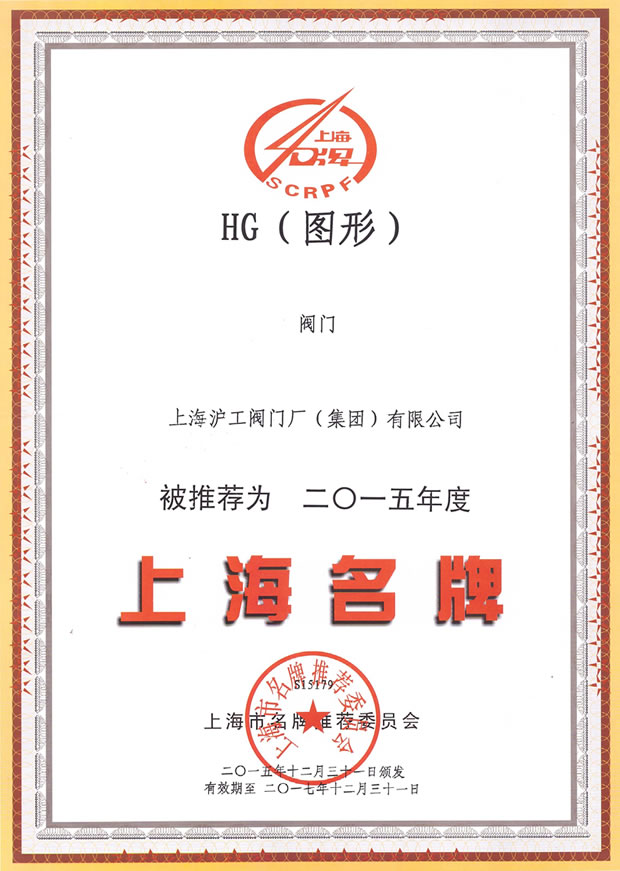 新在线伊人-上海名牌证书（2015年度）